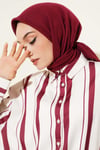 Basic Düz Kışlık Eşarp Bordo