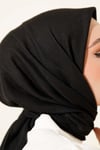 Basic Düz Kışlık Eşarp Siyah
