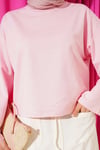 Basic Geniş Kollu Bluz Pembe