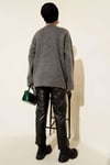 Basic Oversize Triko Tunik Füme