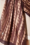 Batik Akış Çizgili Soft Şal Kahve