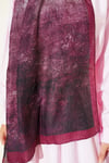 Batik Degrade Bambu Kraş Şal Bordo