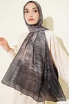 Batik Degrade Bambu Kraş Şal Koyu Vizon
