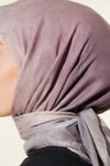 Batik Desen Bambu Kraş Eşarp Açık Vizon