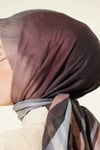 Batik Desen Bambu Kraş Eşarp Antrasit