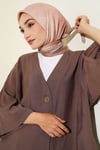 Batik Desen Bambu Kraş Eşarp Latte