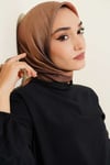 Batik Desen Bambu Kraş Eşarp Siyah Kahve