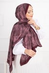 Batik Desen Bambu Şal Serisi Bordo