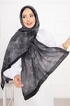 Batik Desen Bambu Şal Serisi Siyah