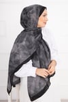 Batik Desen Bambu Şal Serisi Siyah