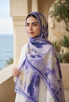 Batik Desen Şal Serisi Mor