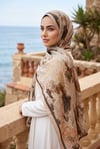 Batik Desen Şal Serisi Pudra