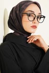 Batik Desen Soft Eşarp Acı Kahve