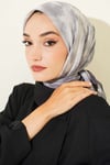 Batik Desen Soft Eşarp Gri