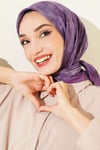 Batik Desen Soft Eşarp Kum Lila