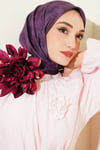 Batik Desen Soft Eşarp Kum Mürdüm
