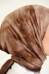 Batik Desen Soft Kraş Serisi Eşarp Kahve