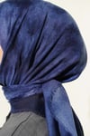 Batik Desen Soft Kraş Serisi Eşarp Lacivert