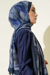 Batik Desenli Bambu Kraş Şal Saks
