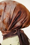 Batik Desenli Soft Eşarp Acı Kahve