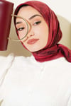 Batik Desenli Soft Eşarp Bordo
