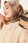 Batik Desenli Soft Eşarp Latte