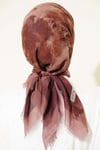 Batik Desenli Soft Eşarp Sütlü Kahve