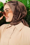 Batik Desenli Soft Eşarp Vizon