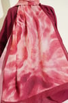 Batik Ebruli Bambu Kraş Şal Bordo