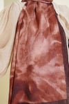 Batik Ebruli Bambu Kraş Şal Kahve