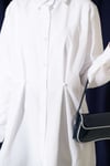 Bel Düğmeli Basic Gömlek Beyaz