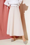 Bel Lastikli Basic Çan Etek Bej