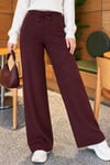 Bel Lastikli Fitilli Kaşkorse Pantolon Mürdüm