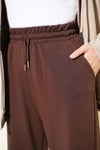 Bel Lastikli Loyşa Pantolon Kahve