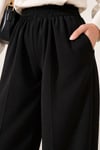 Beli Lastikli Dabıl Pantolon Siyah