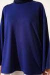 Bisiklet Yaka Basic Loyşa Tunik Lacivert
