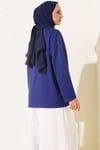 Bisiklet Yaka Basic Loyşa Tunik Lacivert