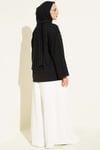 Bisiklet Yaka Basic Loyşa Tunik Siyah