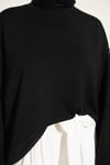 Bisiklet Yaka Basic Loyşa Tunik Siyah