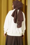 Bisiklet Yaka Basic Tunik Beyaz