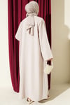 Broş Aksesuarlı Abaya Takım Taş