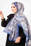 Çalıkuşu Desenli Pamuklu Şal -5