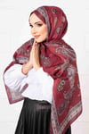 Çalıkuşu Desenli Pamuklu Şal -9