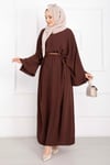 Ceyda Tesettür Abaya Kahve