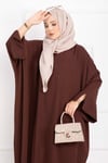 Ceyda Tesettür Abaya Kahve