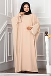 Ceyda Tesettür Abaya Krem
