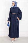 Ceyda Tesettür Abaya Lacivert