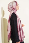 Çiçek Desen Detaylı Bambu Kraş Şal Magenta