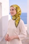 Çiçekli Eşarp Serisi Sarı