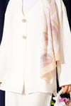 Çift Düğmeli Kimono İkili Takım Ekru